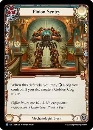 Pinion Sentry — High Seas Flesh and Blood card by Marius Ganzel