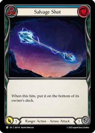 Salvage Shot (Blue) — High Seas Flesh and Blood card by Rachel Madzelski