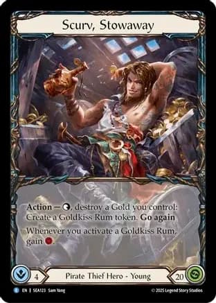 Scurv, Stowaway — High Seas Flesh and Blood card by Sam Yang