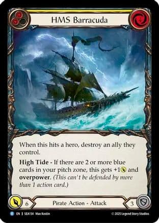 HMS Barracuda — High Seas Flesh and Blood card by Max Kostin