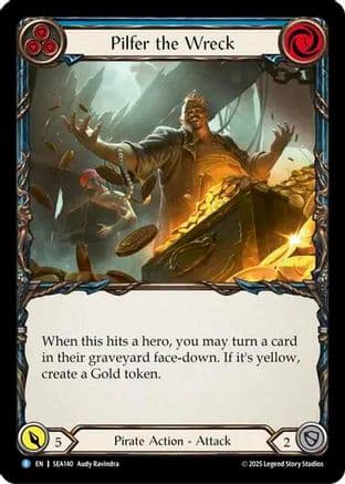 Pilfer the Wreck (Blue) — High Seas Flesh and Blood card by Audy Ravindra