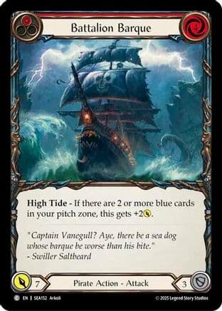 Battalion Barque (Red) — High Seas Flesh and Blood card by Arkoll