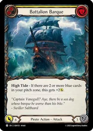 Battalion Barque (Yellow) — High Seas Flesh and Blood card by Arkoil