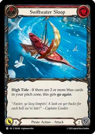 Swiftwater Sloop (Red) — High Seas Flesh and Blood card by Arghawana Rim