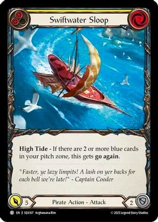 Swiftwater Sloop (Yellow) — High Seas Flesh and Blood card by Arghawana Rim