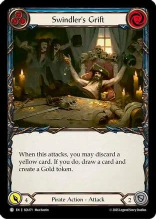 Swindler's Grift (Blue) — High Seas Flesh and Blood card by Max Kostin