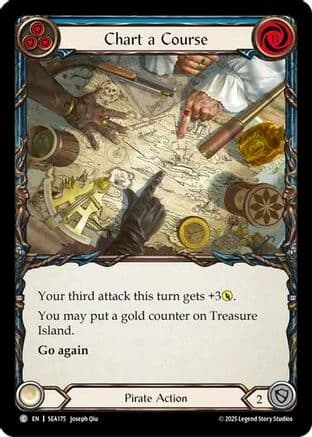 Chart a Course (Blue) — High Seas Flesh and Blood card by Joseph Qiu