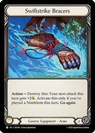 Swiftstrike Bracers — High Seas Flesh and Blood card by Orson CaptainSass