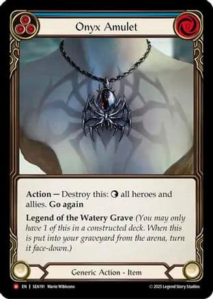 Onyx Amulet — High Seas Flesh and Blood card by Mario Wibisono