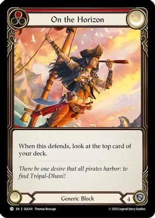 On the Horizon (Red) — High Seas Flesh and Blood card by Thomas Boatwright