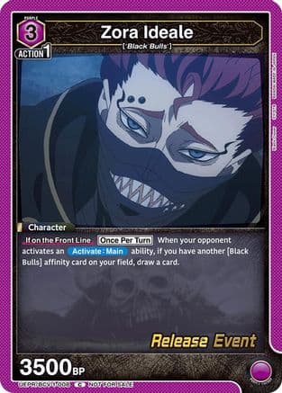 Zora Ideale — UE08BT: Black Clover Release Event Cards
