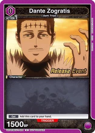 Dante Zogratis (024) — UE08BT: Black Clover Release Event Cards