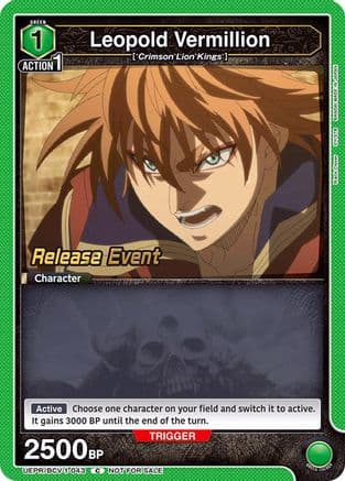 Leopold Vermillion — UE08BT: Black Clover Release Event Cards