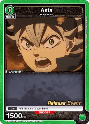 Asta (044) — UE08BT: Black Clover Release Event Cards