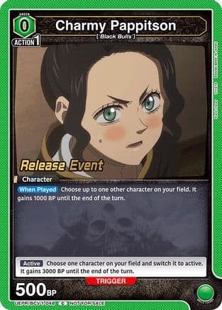Charmy Pappitson (048) — UE08BT: Black Clover Release Event Cards