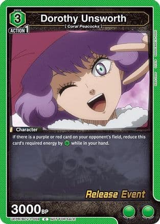 Dorothy Unsworth — UE08BT: Black Clover Release Event Cards