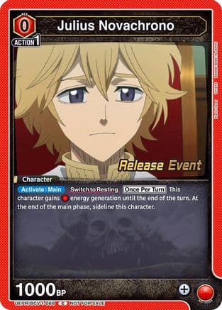 Julius Novachrono (068) — UE08BT: Black Clover Release Event Cards