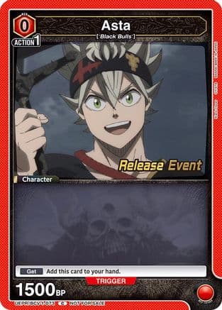 Asta (073) — UE08BT: Black Clover Release Event Cards