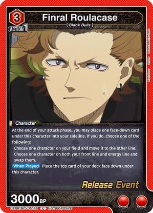 Finral Roulacase (085) — UE08BT: Black Clover Release Event Cards