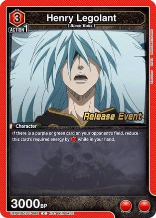 Henry Legolant — UE08BT: Black Clover Release Event Cards