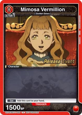 Mimosa Vermillion (090) — UE08BT: Black Clover Release Event Cards