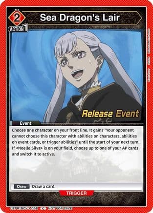 Sea Dragon's Lair — UE08BT: Black Clover Release Event Cards