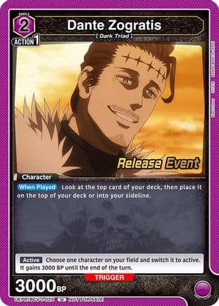 Dante Zogratis (025) — UE08BT: Black Clover Release Event Cards