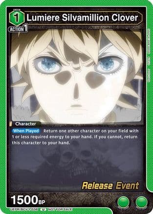 Lumiere Silvamillion Clover — UE08BT: Black Clover Release Event Cards