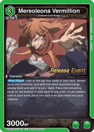Mereoleona Vermillion (041) — UE08BT: Black Clover Release Event Cards
