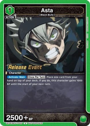 Asta (045) — UE08BT: Black Clover Release Event Cards