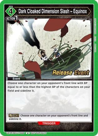 Dark Cloaked Dimension Slash ~ Equinox — UE08BT: Black Clover Release Event Cards
