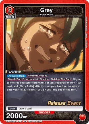 Grey (076) — UE08BT: Black Clover Release Event Cards