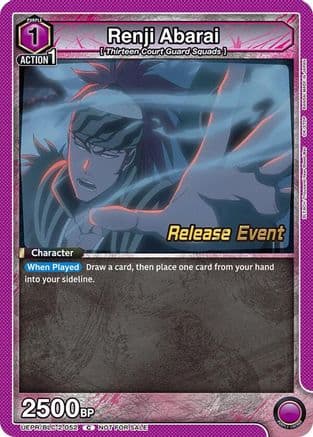Renji Abarai (052) — UEX01BT: BLEACH: Thousand-Year Blood War Vol.2 Release Event Cards