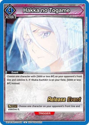 Hakka no Togame — UEX01BT: BLEACH: Thousand-Year Blood War Vol.2 Release Event Cards
