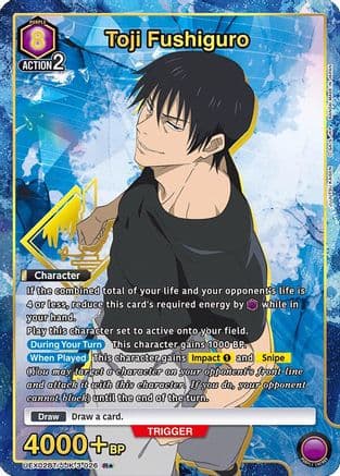 Toji Fushiguro (026) (R*) — Union Arena card