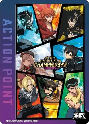 Action Point Card (AP01) (Regionals 25-26) — Union Arena Promotion Cards