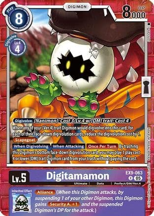 Digitamamon — Versus Monsters Digimon Card Game card by Akiyoshi Hongo