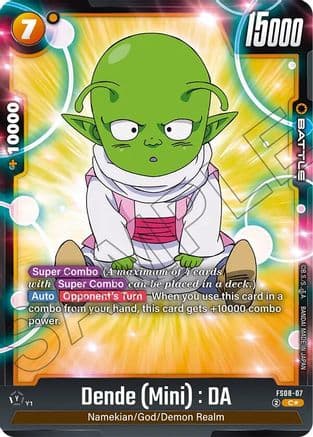 Dende (Mini) : DA (Bonus Pack Alternate Art) — Starter Deck 8: Vegeta (Mini) Super Saiyan 3