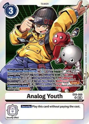 Analog Youth — Versus Monsters Digimon Card Game card by Akiyoshi Honga, Bandai Inc.
