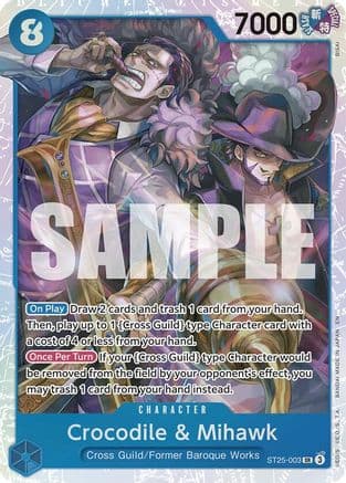 Crocodile & Mihawk — One Piece Card Game card