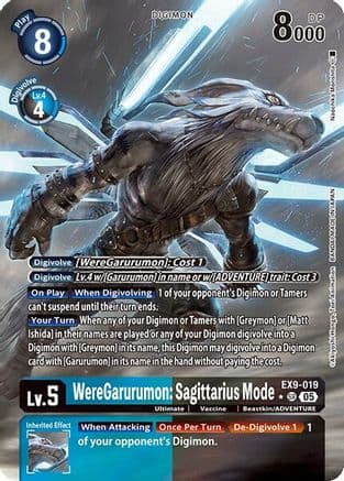 WereGarurumon: Sagittarius Mode (Alternate Art) — Versus Monsters