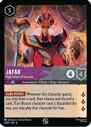 Jafar - High Sultan of Lorcana (Store Champion Participant) — Disney Lorcana Promo Cards