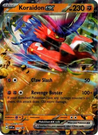 Koraidon ex - 197 — SV: Scarlet & Violet Promo Cards Pokémon TCG card by PLANETA Tsuji