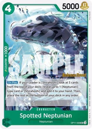 Spotted Neptunian — A Fist of Divine Speed Release Event Cards