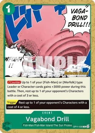Vagabond Drill — A Fist of Divine Speed Release Event Cards