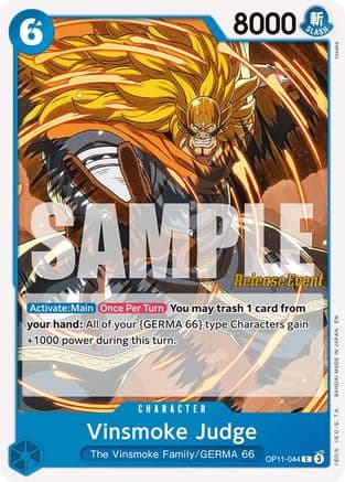 Vinsmoke Judge — A Fist of Divine Speed Release Event Cards