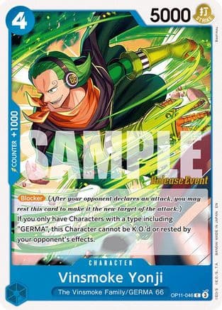 Vinsmoke Yonji — A Fist of Divine Speed Release Event Cards