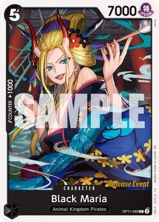 Black Maria — A Fist of Divine Speed Release Event Cards One Piece Card Game card by phimo