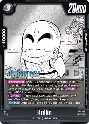 Krillin - SB01-051 — Manga Booster 01 Dragon Ball Super: Fusion World card by KAWE