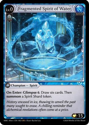 Fragmented Spirit of Water — Grand Archive TCG card